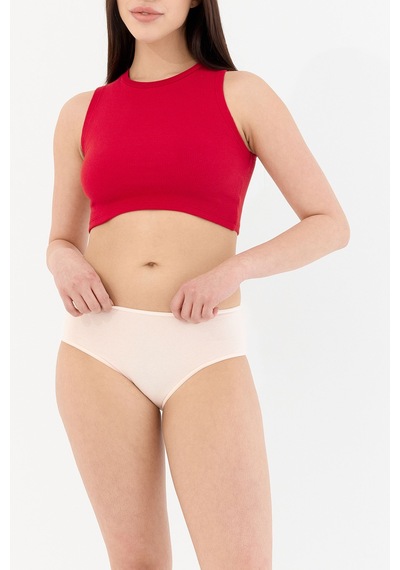 Air Pudra Yüksek Bel Slip Külot Pudra