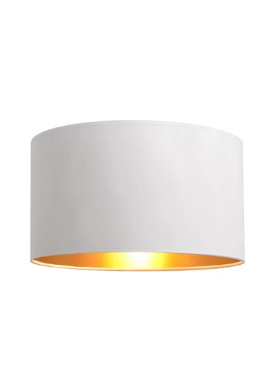 Levaillant Krem Abajur Şapka & Başlık - İçi Gold Kaplama, 30 Cm Çap, 21 Cm Yükseklik - Özel Üretim & Kusursuz Diğer