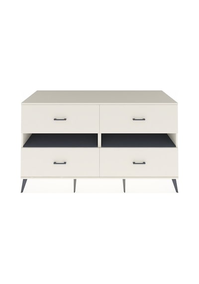 Kronos Konsol 2 Raflı 4 Çekmeceli 176x59x99 Aytaşı-antrasit/aytaşı Antrasıt/aytası - Aytası