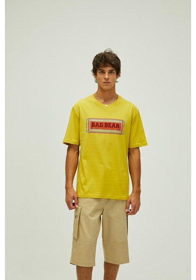 Bad Bear Mesh Erkek T-shirt-23202 Sarı