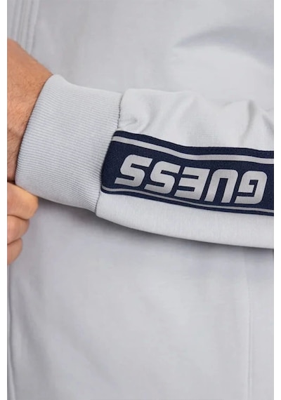 Guess Full Zıp New Arlo Sweatshırt Gri