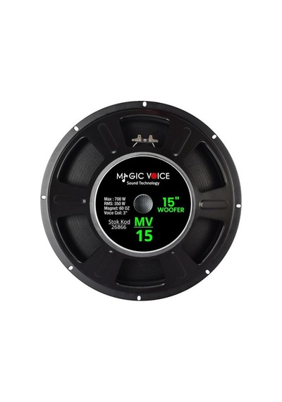 Magicvoice Mv-15 Maks. 700 Watt / Rms 350 Watt 15' Siyah 38 Cm Woofer Yedek Hoparlör