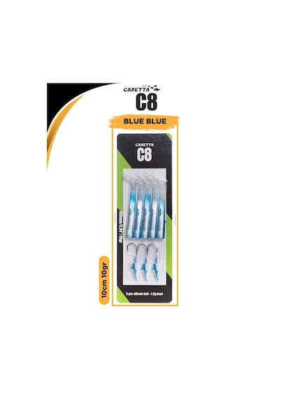 Caretta C8 10cm 10gr Lrf Silikon Yem Blue Blue