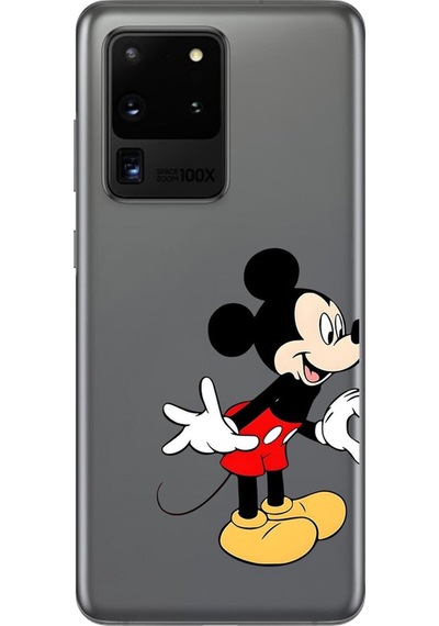 Samsung Galaxy S20 Ultra Uyumlu Şeffaf Kılıf Couple Mickey 1 Tasarımlı