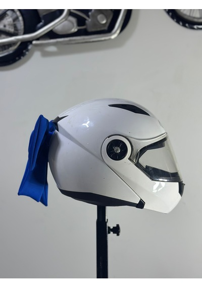 Motor & Motosiklet Mavi Çift Fiyonk Kask Aksesuarı Kask Dış Aksesuar Diğer