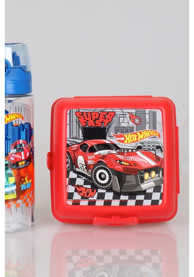 Dekomus İle Yeni Sezon Lisanslı Hot Wheels 2 Katlı Beslenme Kabı Ve 500 Ml Matara Seti Diğer