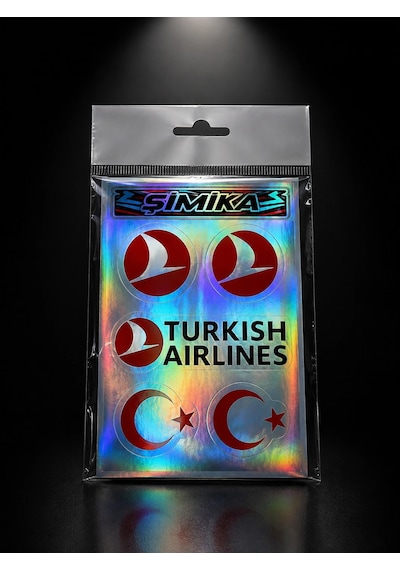 Thy Turkısh Aır Hologram 10x15 Cm Kaliteli Baskı Stıcker 10 Takim Etıket