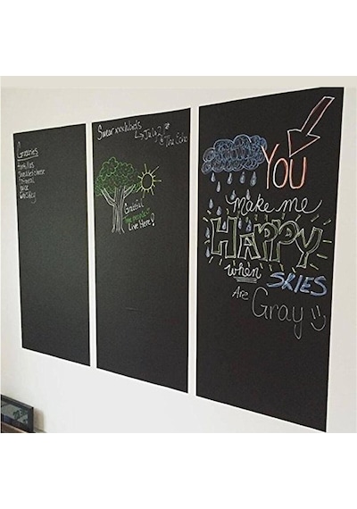 Büyük Boy Yapışkanlı Kara Tahta Sticker Blackboard (529016923)