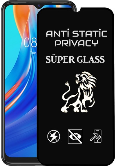 Tecno Spark 7t Tam Kaplayan Anti Statik Hayalet Süper Cam Ekran Koruyucu