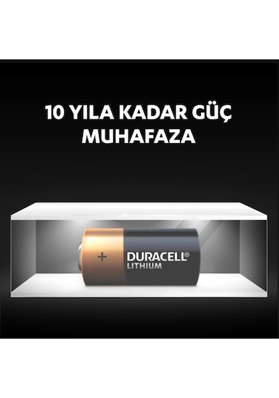 Duracell Yüksek Güçlü Lityum 123 Pil 3V 2'li Paket (CR123/ CR123A / CR17345)