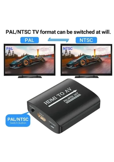 4334 Hdmi To Av Rca Tos Çevirici Dönüştürücü Adaptör