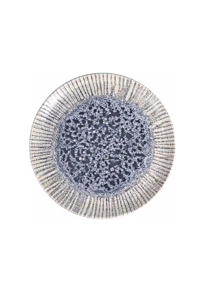 Iris Blue Düz Tabak 20cm Çok Renkli