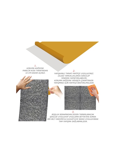 Tink Kendinden Yapışkanlı Uzay Mermer Desenli Pvc Panel 41x62 Cm