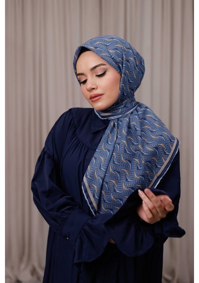 Mimiyum D S Model Soft Eşarp Lacivert