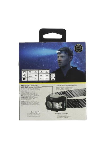 Nite ize Radiant Kafa Lambası- 250 Lümen Siyah