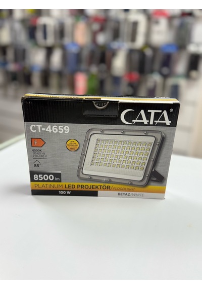 100 Watt Beyaz Işık Led Projektör Yüksek Lümen 6500k Ct4659