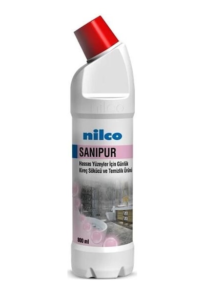 Nilco 3202681 Quick Sanipur Hassas Yüzeyler İçin Günlük Kireç Sökücü 1 Lt