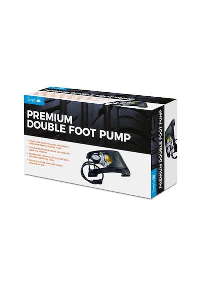 Simply Brands Basinç Göstergeli Premium Çift Pistonlu Ayak Pompasi