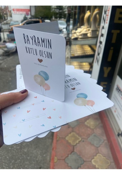 Harçlık Kartı Kesimli 8 Adet Para Kartı Bayram Hediyesi Tebrik