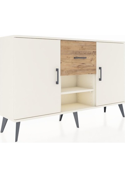 Arges Konsol 3 Raflı Tek Çekmeceli 2 Kapaklı 132x30x83 Aytaşı-aytaşı/çam Aytaşı/çam Arges Konsol 3 Raflı Tek Çekmeceli 2 Kapaklı 132x30x83 Aytaşı-aytaşı/çam Aytaşı/çam