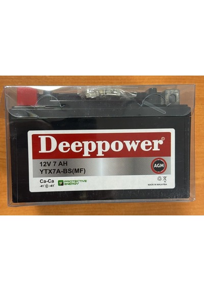 Deeppower 12 Volt 7 Amper Motosiklet Aküsü-ölçüler 152 88 94 Mm-2,5 Kg-ytx7a-bs Yatay