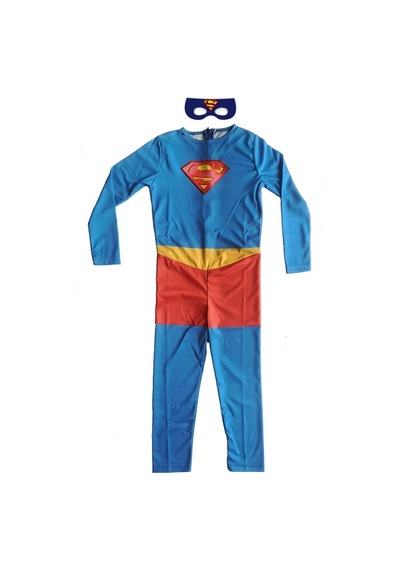 Gökmen Tekstil 3-4 Yaş Superman Kostümü Basic Kostüm Mavi