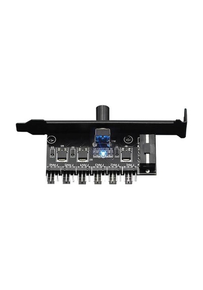 6 Port Fan Çoğaltıcı Hız Kontrol Kartı Molex Güç Giriş Soketi