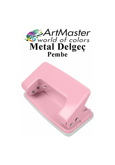 Açık Pembe Delgeç Metal 1 Adet 10 Sayfa Enerji Tasaruflu Delegeç Perfaratör Kağıt Delgeci 1 Paket Pembe