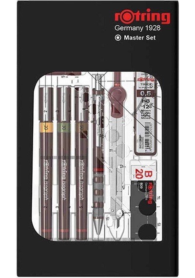 Rotring Rapido Takımı Isograf Kolej Set 3'lü Takım Pergelli