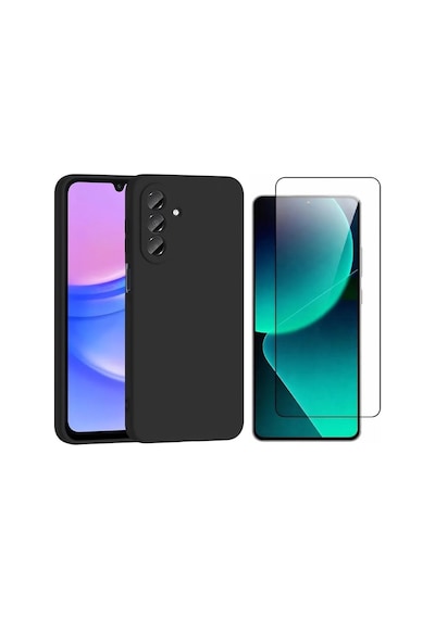 Vendas Samsung Galaxy Uyumlu  A37 Kılıf Zore Mara Lansman Kapak + Cam Ekran Koruyucu Siyah
