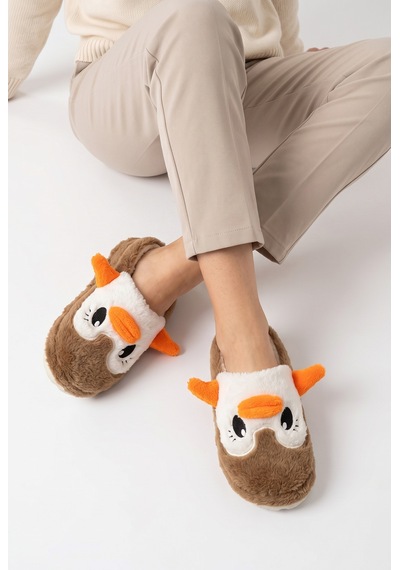 Stwenn Kadın Peluş Ev Terliği Penguen Desenli Kışlık Sıcak Tutan Kapalı Burun Yumuşak Tabanlı Rahat Pandufu Taba Stwenn Kadın Peluş Ev Terliği Penguen Desenli Kışlık Sıcak Tutan Kapalı Burun Yumuşak Tabanlı Rahat Pandufu Taba