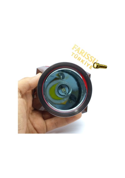 Gk3112 Led Kafa Feneri 10w Type-c Şarjlı 2000 Lümen 3 Modlu 800 Metre Güçlü Aydınlatma Kahverengi