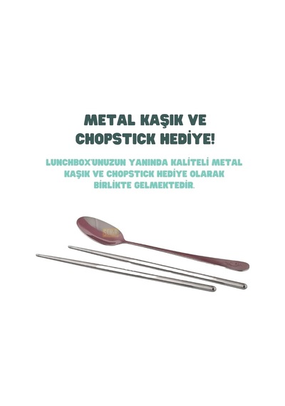 Bento 700ml Lunchbox Tek Katlı 2 Bölmeli Çelik Sefer Tası Yemek Kutusu Turkuaz Sku: Smg8690010173898 Açık Mavi