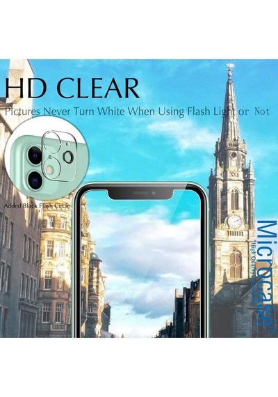 Apple Uyumlu iPhone 11 3D Kamera Camı Lens Koruyucu Glass Şeffaf Night Beat
