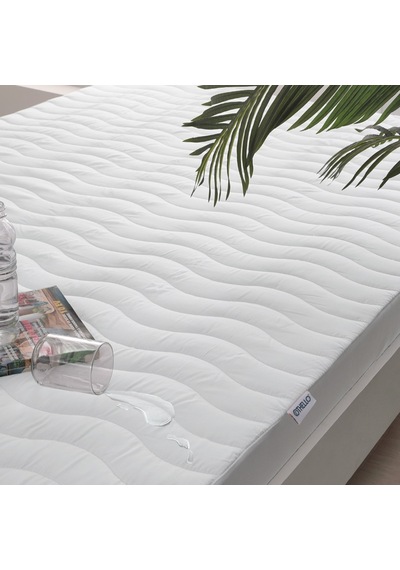 Othello Protecta Micra Aqua Sıvı Geçirmez Çift Kişilika Yatak Alezi 180X200Cm Beyaz