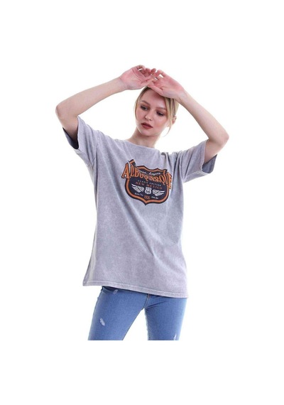 Kadın Oversize Albuquerque Baskılı Tshirt