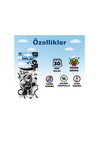 Little Joe Siyah İnci Araç Asma Koku Black Velvet -30 Gün -ipli