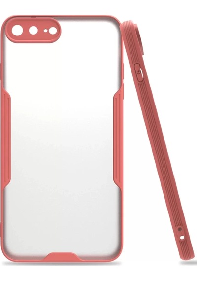 Newface  Apple  Uyumlu iPhone 7 Plus Kılıf Platin Silikon - Pembe