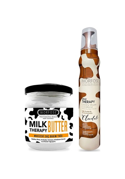 Morfose Milk Therapy Chocolate Saç Köpüğü 200 Ml Jojoba Ve Shea Yağı İçeren Mucizevi Bakım