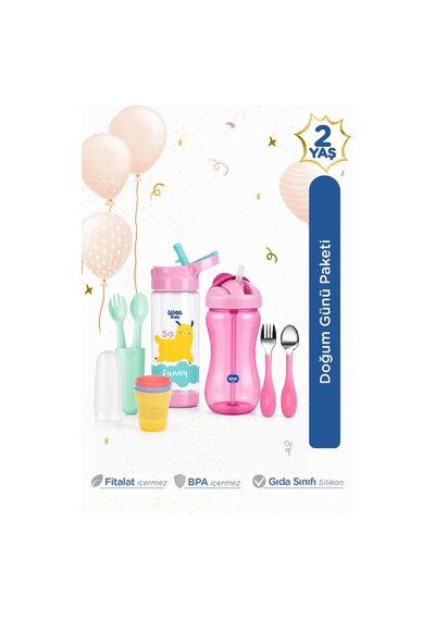 Wee Baby 2 Yaş Kız Doğum Günü Paketi Pembe