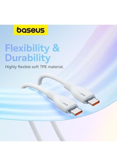 Baseus Pudding Hızlı Şarj Özellikli Type-c To Type-c 100w Kablo 1.2m