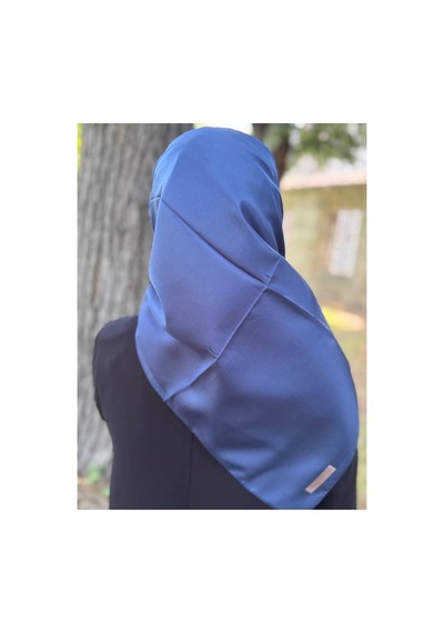 ALDAIYR Reyon Eşarp Saten Dokulu 95x95 Lacivert