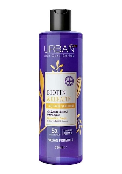 Urban Care Biotın & Keratin 5x Dökülme Karşıtı Ve Sağlıklı Uzamaya Yardımcı Saç Bakım Şampuanı 350 Ml