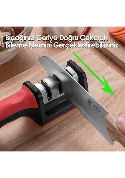 Profesyonel Bıçak Bileyici 3 Açılı Elmas El Bıçakları Bileme
