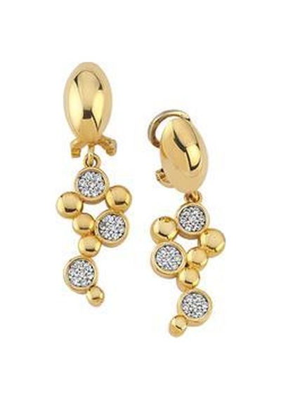 Altın Taşlı Set Küpe - 723000009403 Altın