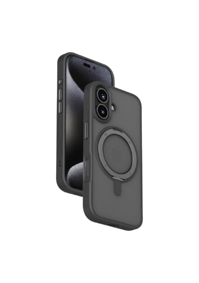 Momax Roller CaseForm Apple Uyumlu iPhone 16 Plus Magsafe Kılıf Siyah