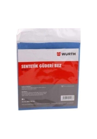 Würth 38x60 Cm Sentetik Güderi Bez Mavi 130 Gr 4 Adet