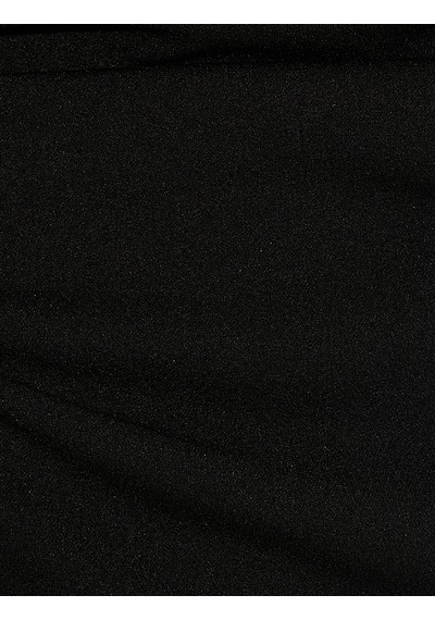 Koton Mini Straplez Elbise Drapeli Siyah 4sak80096ek Siyah
