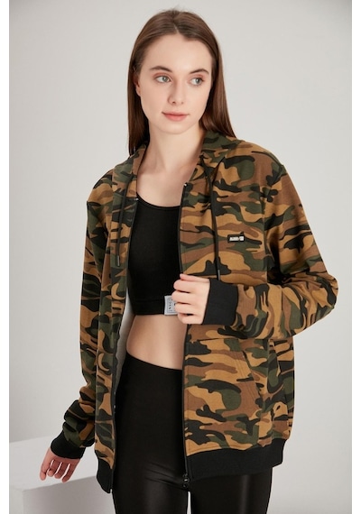 Alexander Gardi Alexandergardı Kadın Fermuarlı Oversize Sweatshirt (E21-7290)
