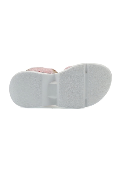 Panço Kız Bebek Kelebek Aksesuarlı Cırt Cırtlı Sandalet Pembe 2212GB10004